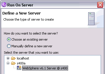 Run on Server with new server